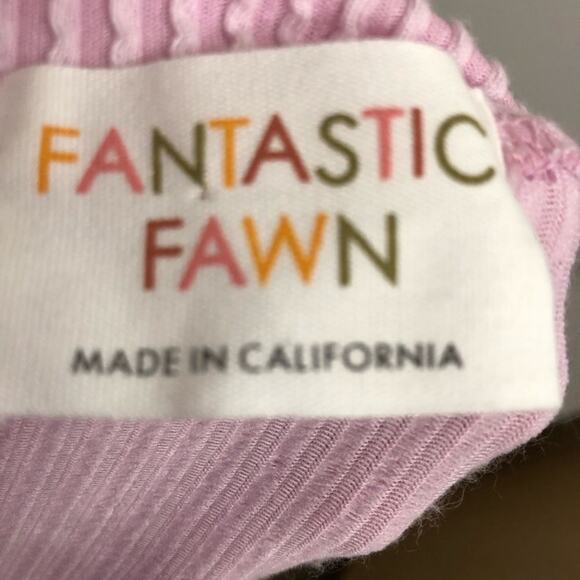 Fantastic Fawn Sz M Bubble Gum Pink Hi Low Sweater Ruffles Oversized Bouncy Knit - Picture 9 of 10